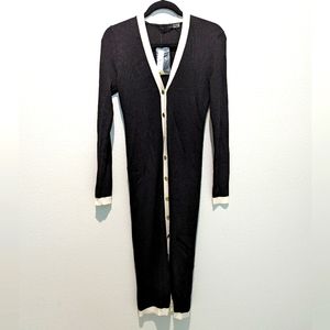 Alice + Olivia Cardigan Midi-Dress